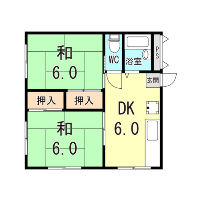 伊丹市大鹿のマンションの間取り