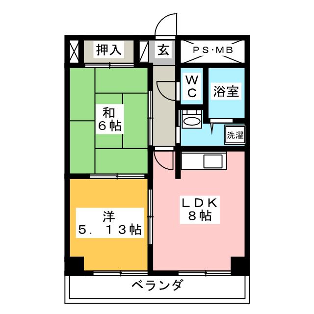 サングリートハイツの間取り