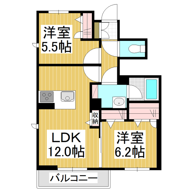 リブ・シャーメゾンIIの間取り