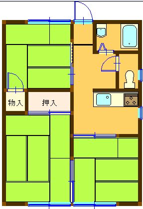 三根ハイツの間取り