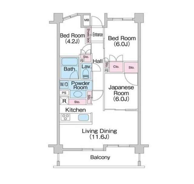 大田区上池台のマンションの間取り