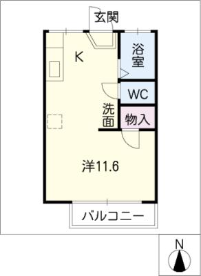 ロジュマン福岡の間取り