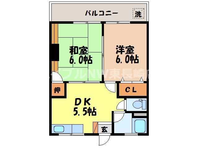 松尾ビル(淵町)の間取り