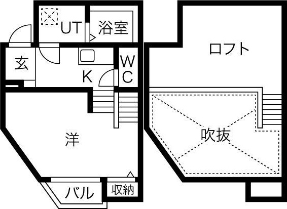 名古屋市西区鳥見町のアパートの間取り