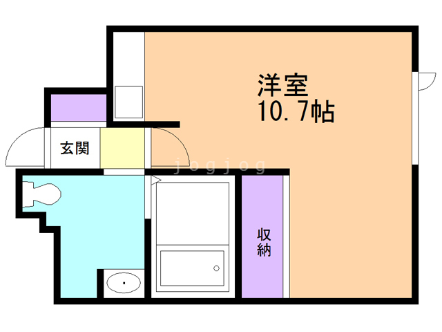 【札幌市西区西町北のアパートの間取り】