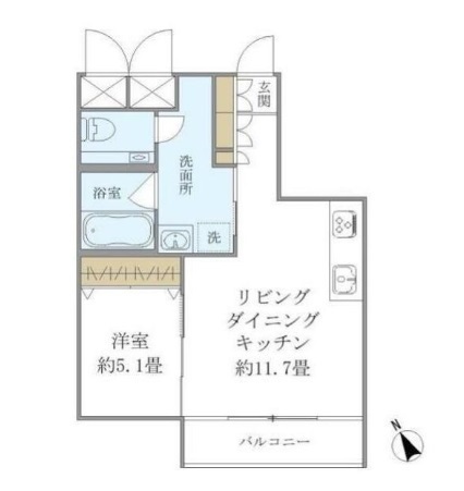 フォーリア西麻布ＣＡＳＡの間取り