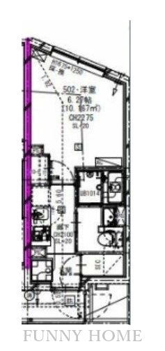 目黒区碑文谷のマンションの間取り