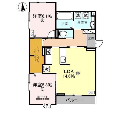 Ｄ－ＲＯＯＭ和歌山四番丁の間取り