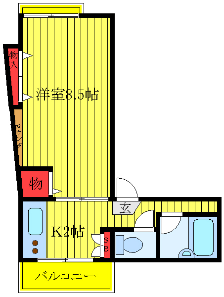 コーポ国藤の間取り