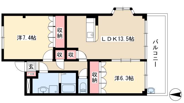 ガーデニングヒルズ　レオの間取り