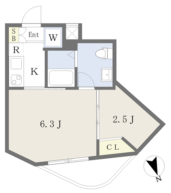 コルティーレ四谷本塩町の間取り