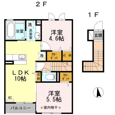 グランド　パレス　オクドの間取り