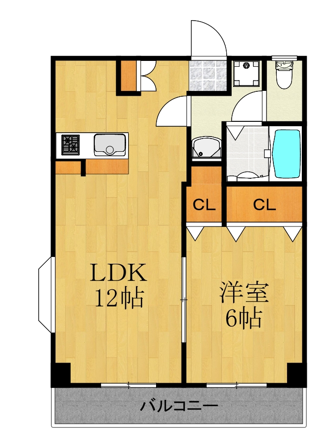 横浜市港北区日吉のマンションの間取り