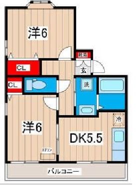 日立市千石町のアパートの間取り