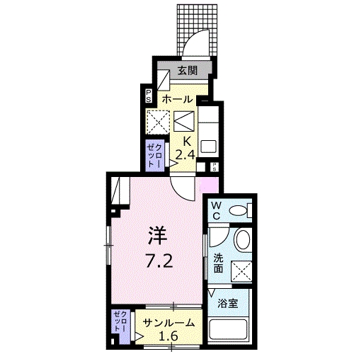 グリーンピアBの間取り