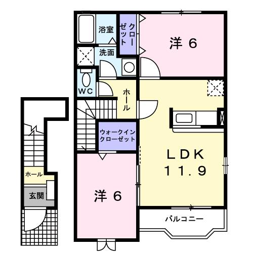 パツィエンテ　カプリコルノ　IIの間取り