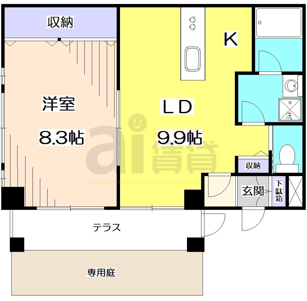 練馬区中村のマンションの間取り