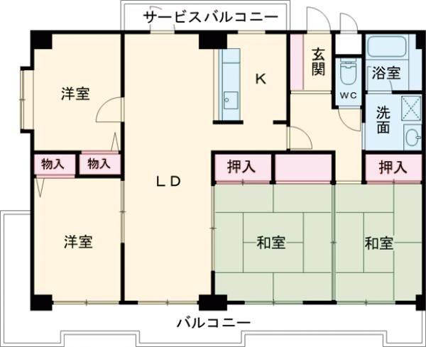 エステート茨木の間取り