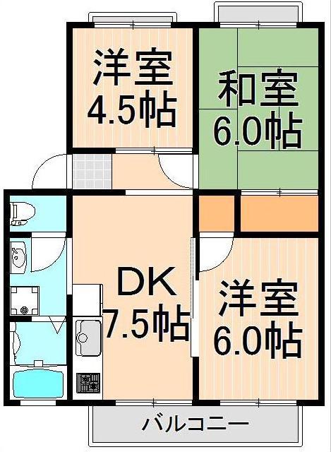 アーバンクロスアオイ１号棟の間取り