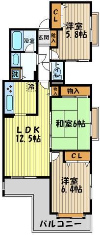 【フィオーレ武蔵野の間取り】