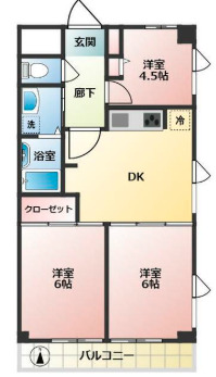 江東区常盤のマンションの間取り