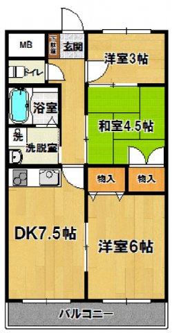 三島屋アパートの間取り