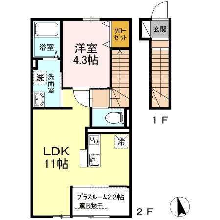 プレミール宇佐の間取り