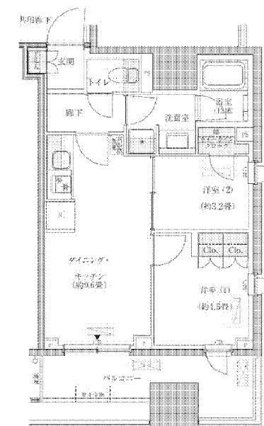 【中央区東日本橋のマンションの間取り】