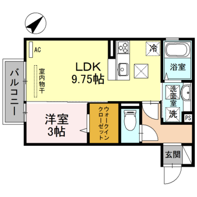 和歌山市福島のアパートの間取り