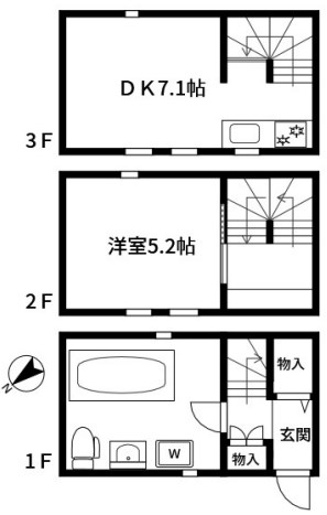 杉並区西荻北のアパートの間取り