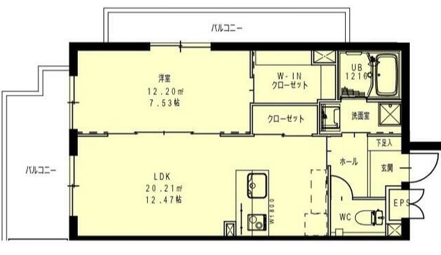 さいたま市北区宮原町のマンションの間取り