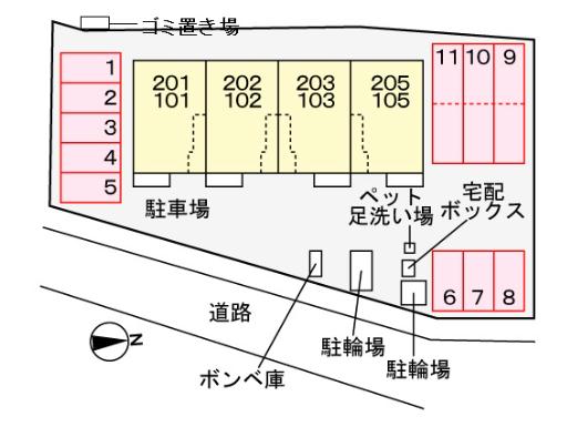 【熊本市北区龍田のアパートのその他】