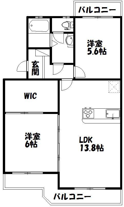 マンションアカンサスIの間取り