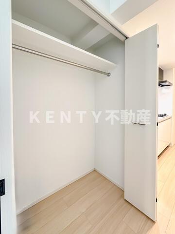 収納　たっぷりとした収納スペースです