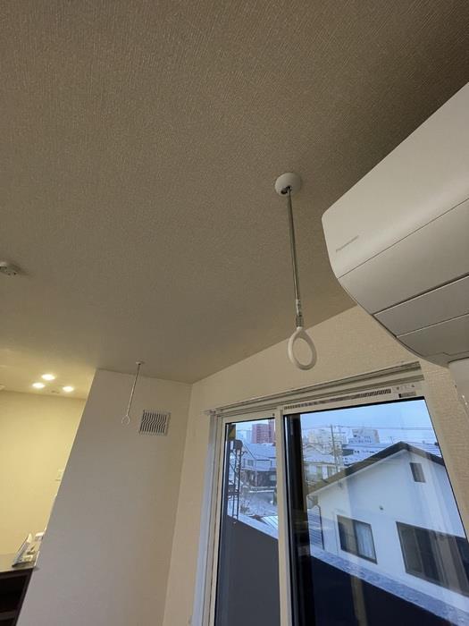 バルコニー　室内物干し