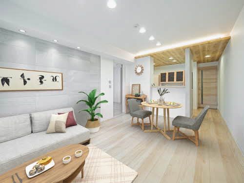 居室・リビング　※設置家具はイメージになります。実際には設置はございません。