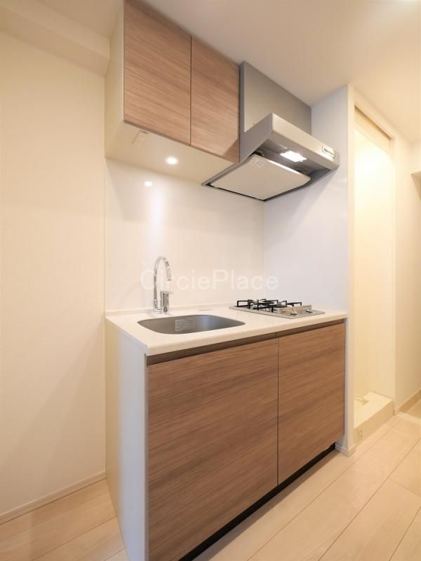 キッチン　２口ガスシステムキッチン