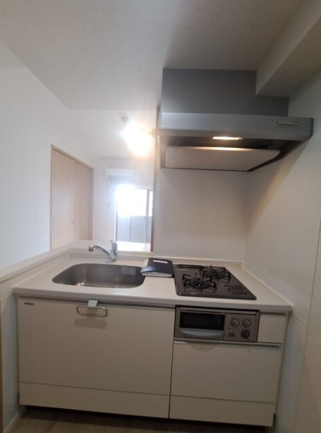 キッチン　２口コンロでたくさんの料理を作れますね