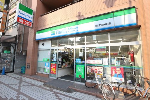 コンビニ　ファミリーマート 深川門前仲町店（コンビニ）まで131m