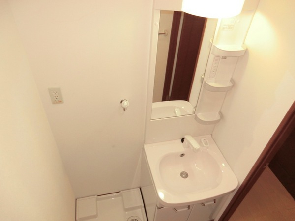 洗面設備　洗面所内に洗濯機置き場あり！