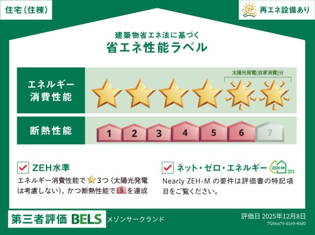 省エネ性能ラベル　耐震耐熱に優れた旭化成ZEH-Mヘーベルメゾン