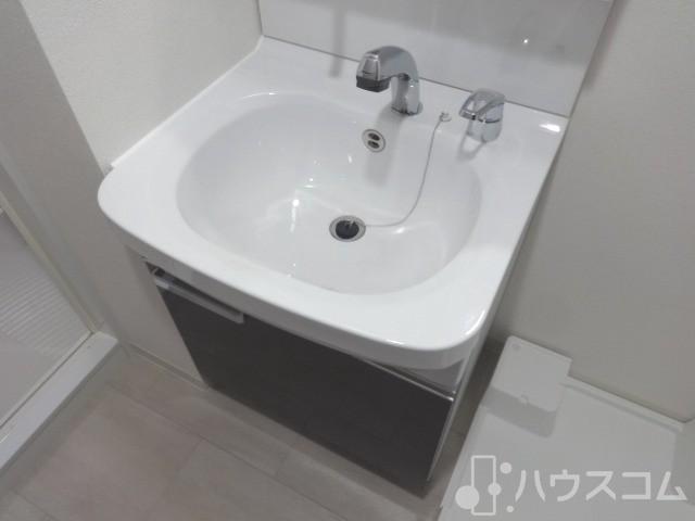 洗面設備　うがい・手洗いで風邪予防でしてください。