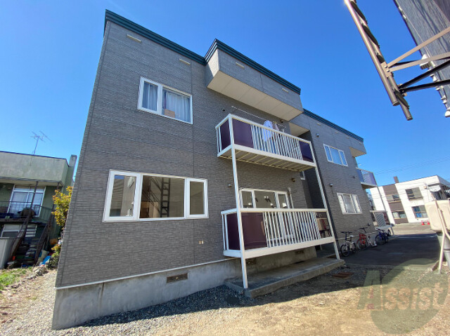 建物外観　札幌市北区新琴似六条「パークハイツ６１２」