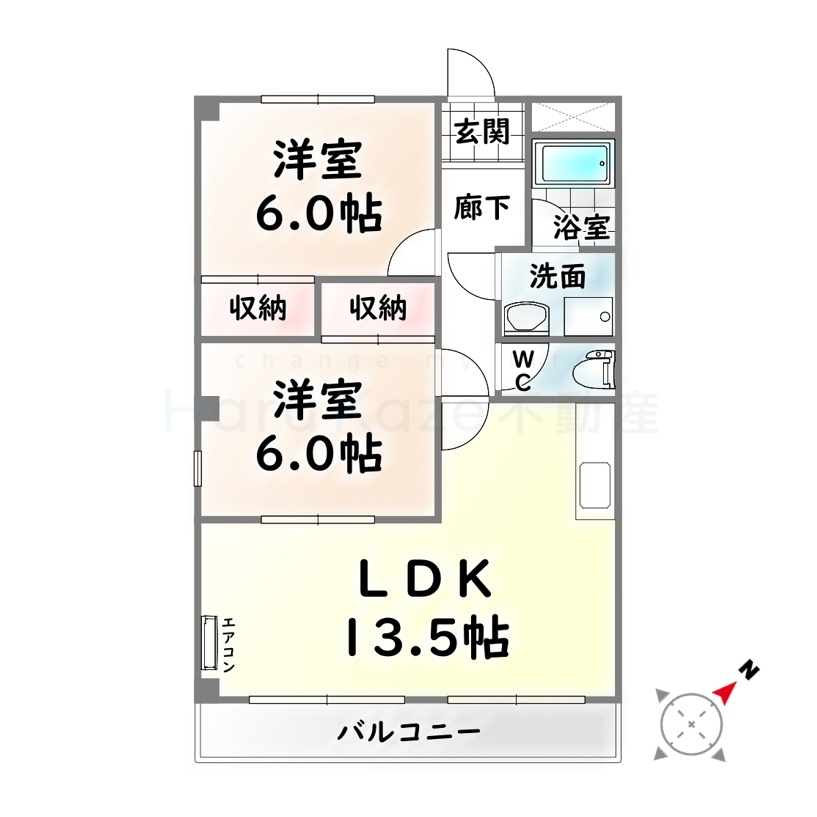 地下鉄鶴舞線 塩釜口駅 徒歩27分 3階建 築33年の間取り写真