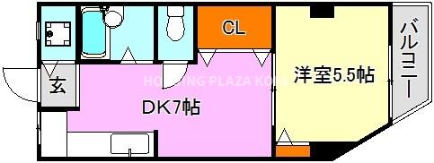 離宮前グリーンハイツの間取り写真
