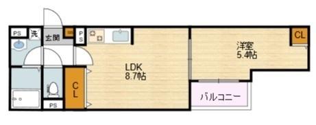 コスモクレスト清水丘の間取り写真
