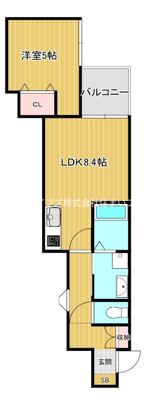 京阪本線 寝屋川市駅 徒歩16分 3階建 築4年の間取り写真