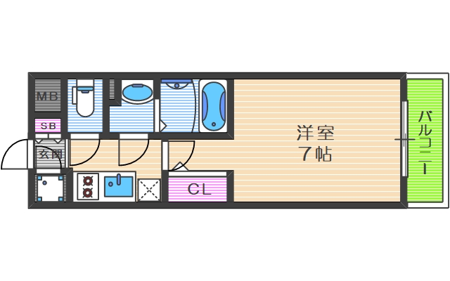 エスリードTENROKUの間取り写真