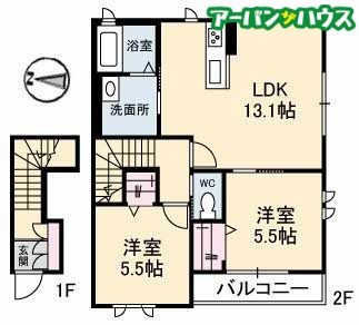 アイリスIIの間取り写真