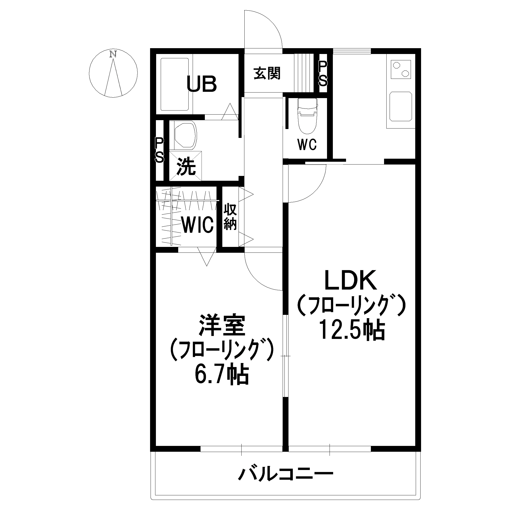 BLESTON COURTの間取り写真